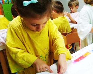 Spotkanie ze Smerfami w niepublicznym przedszkolu FANTAZJA w Bydgoszczy