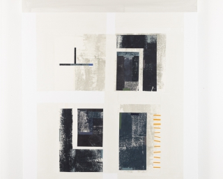 2021 / ŻÓŁTA GRZYWKA  / Kolaż na płótnie / 110x140cm 